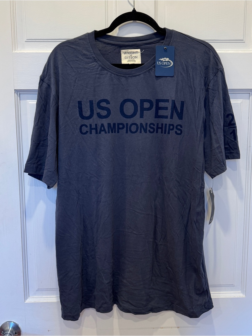 Wright & Ditson 2017 US Open Tennis Championships Graphic Tee Navy XL NWT